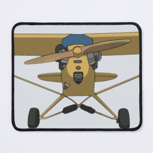 Item preview, piper cub front view yellow aeroplane 65 knots designed and sold by PilotandPlane.