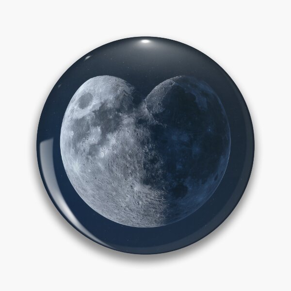 Item preview, Heart Shaped Moon – Astrology, Celestial & Space Love Design 2 designed and sold by WordPlayStudio.