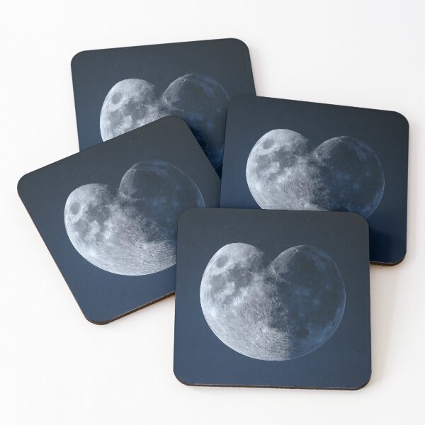 Item preview, Heart Shaped Moon – Astrology, Celestial & Space Love Design 2 designed and sold by WordPlayStudio.