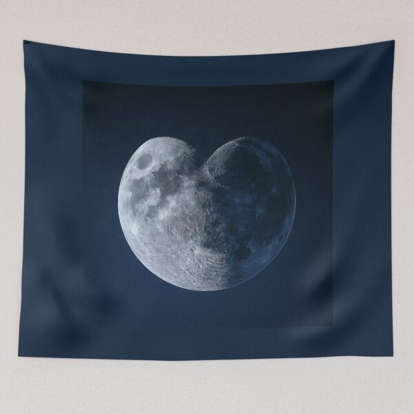 Item preview, Heart Shaped Moon – Astrology, Celestial & Space Love Design 2 designed and sold by WordPlayStudio.