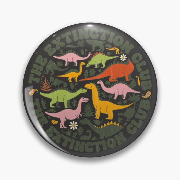 Item preview, The Extinction Club Sarcastic Dinosaurs 70s Stamp designed and sold by Shyla Marsare.
