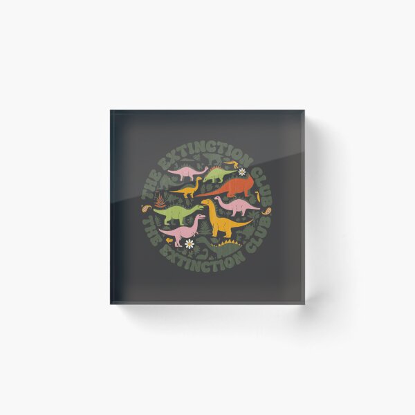 Item preview, The Extinction Club Sarcastic Dinosaurs 70s Stamp designed and sold by Shyla Marsare.