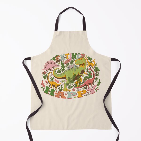 Item preview, Extinct But Happy Groovy Dinosaurs Retro 70s - Light Colors Edition designed and sold by Shyla Marsare.