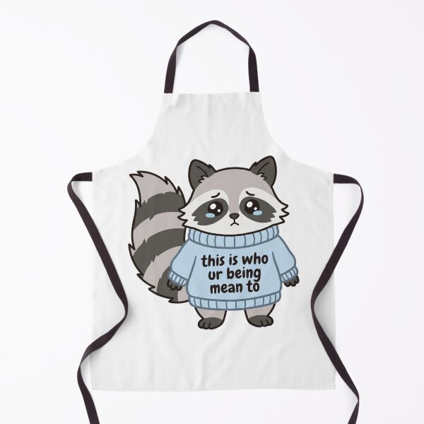 Item preview, This Is Who Ur Being Mean To Crying Raccoon Funny Sensitive Introvert Meme designed and sold by raedattia.