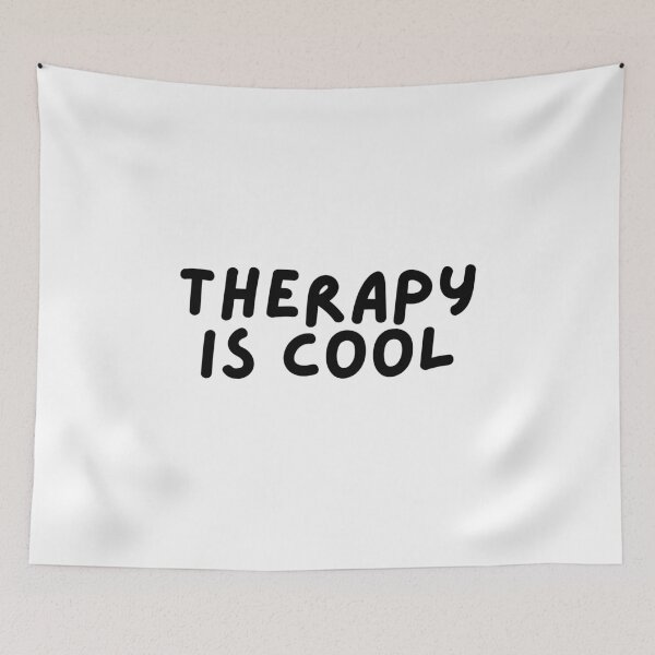 Item preview, Therapy Is Cool | Mental Health designed and sold by The Turquoise Brush.