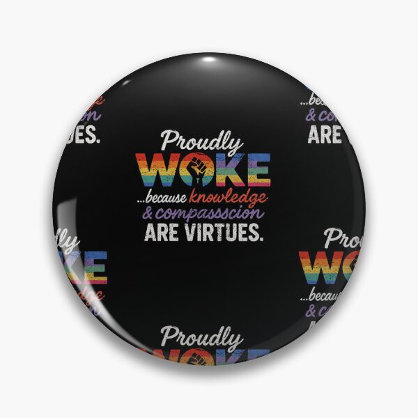 Item preview, Proudly Woke Knowledge And Compassion Vintage Social Awareness Design designed and sold by JapanAnimeSH1.