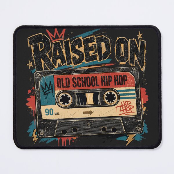 Item preview, Raised On Old School Hip Hop Retro Cassette designed and sold by legendaryskins.