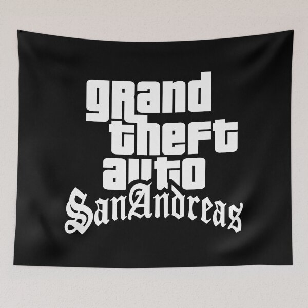 Item preview, GTA Grand Theft Auto Logo San Andreas SA designed and sold by BubblePopRed.