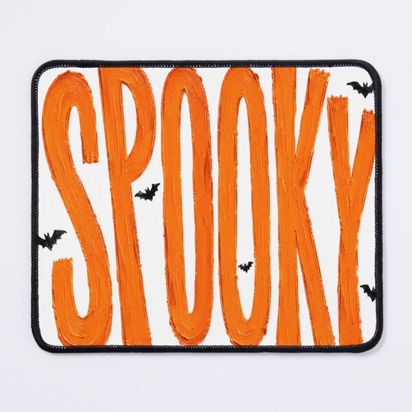 Item preview, Hand-Painted Spooky Halloween Typography with Black Bats designed and sold by The Inspo Edit.