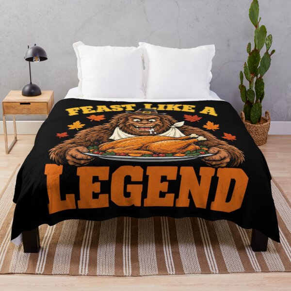 Item preview, Feast Like A Legend Bigfoot Thanksgiving Sasquatch Turkey designed and sold by clothesy7.