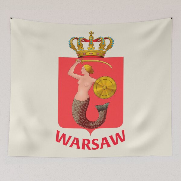 Item preview, Warsaw Coat of Arms Poland Heritage designed and sold by Retr0Tshirts.