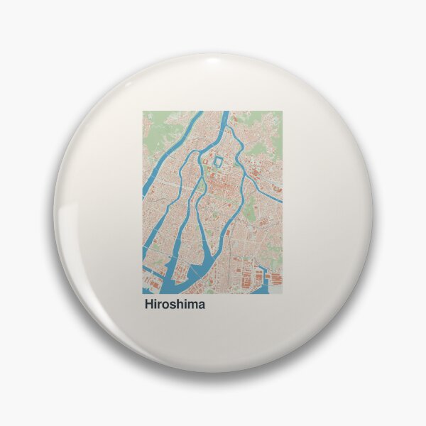 Item preview, Hiroshima Minimalistic Map Art designed and sold by MapsNerd.