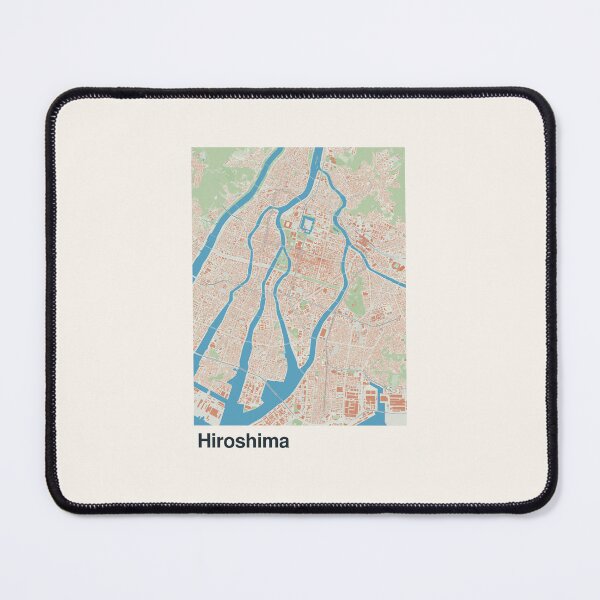 Item preview, Hiroshima Minimalistic Map Art designed and sold by MapsNerd.