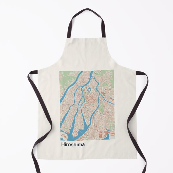 Item preview, Hiroshima Minimalistic Map Art designed and sold by MapsNerd.