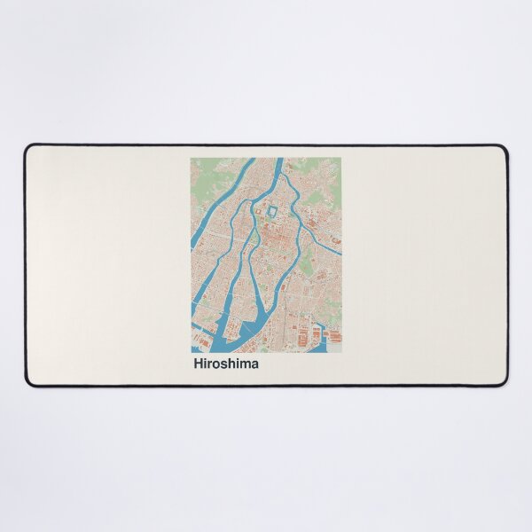 Item preview, Hiroshima Minimalistic Map Art designed and sold by MapsNerd.