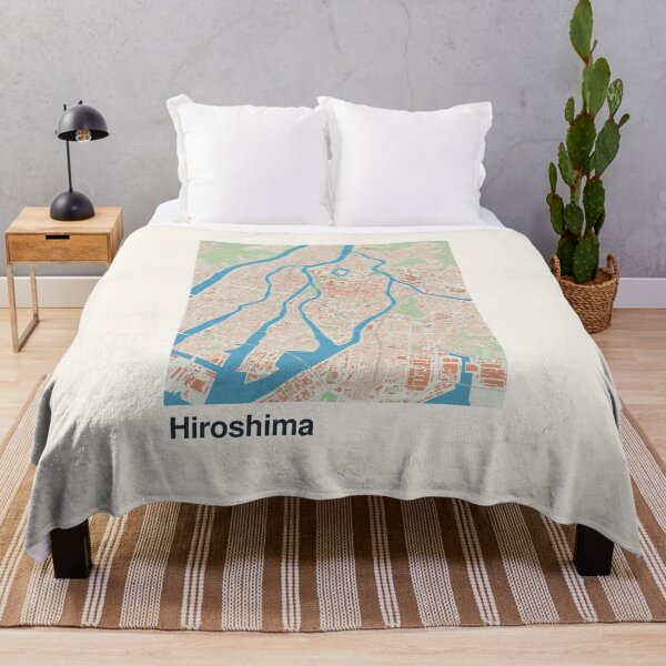 Item preview, Hiroshima Minimalistic Map Art designed and sold by MapsNerd.