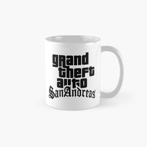 Item preview, GTA Grand Theft Auto Logo San Andreas SA Black designed and sold by BubblePopRed.