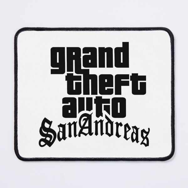 Item preview, GTA Grand Theft Auto Logo San Andreas SA Black designed and sold by BubblePopRed.