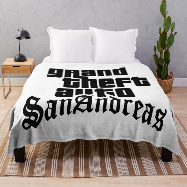 Item preview, GTA Grand Theft Auto Logo San Andreas SA Black designed and sold by BubblePopRed.