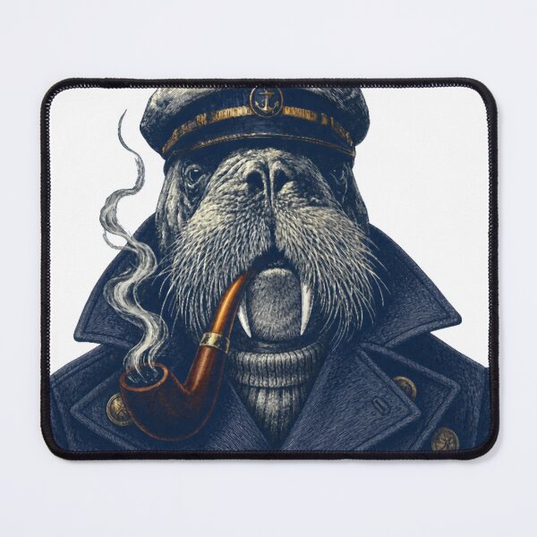 Item preview, captain walrus peacoat designed and sold by PhiloDoh.