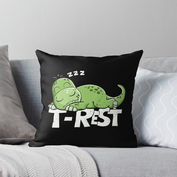 Item preview, T-Rest Sleeping Dinosaur I Funny Dino Pun designed and sold by modartis.