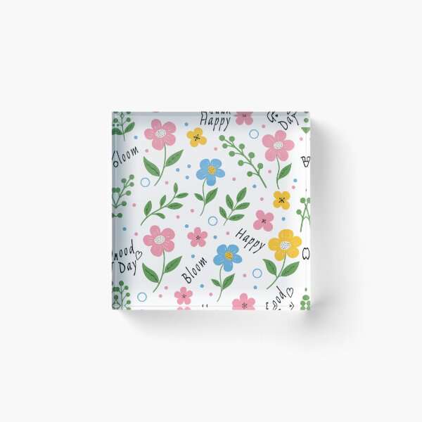 Item preview, Cute Colorful Meadow Flowers Floral Pattern Design designed and sold by DiNata.