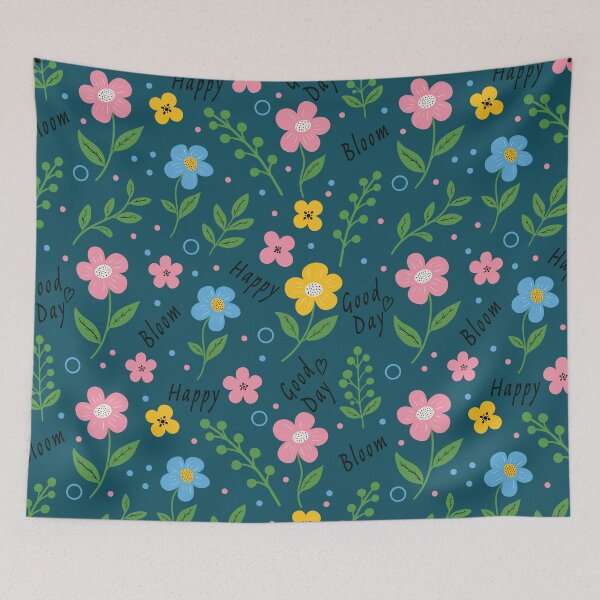 Item preview, Cute Colorful Meadow Flowers Floral Pattern Design designed and sold by DiNata.