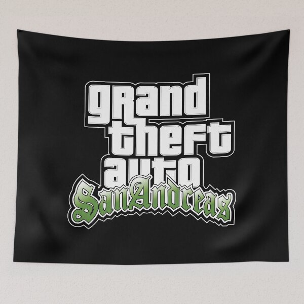 Item preview, GTA Grand Theft Auto Logo San Andreas SA Grove Street designed and sold by BubblePopRed.