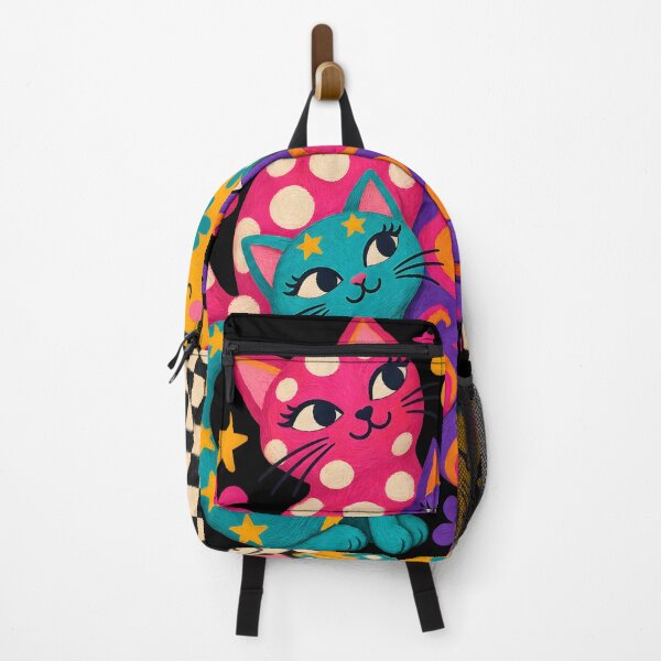 Item preview, Whimsical Colorful Cat Family Patterned Illustration designed and sold by AmiGraph.