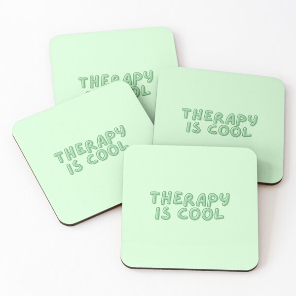 Item preview, Therapy Is Cool | Mental Health designed and sold by The Turquoise Brush.