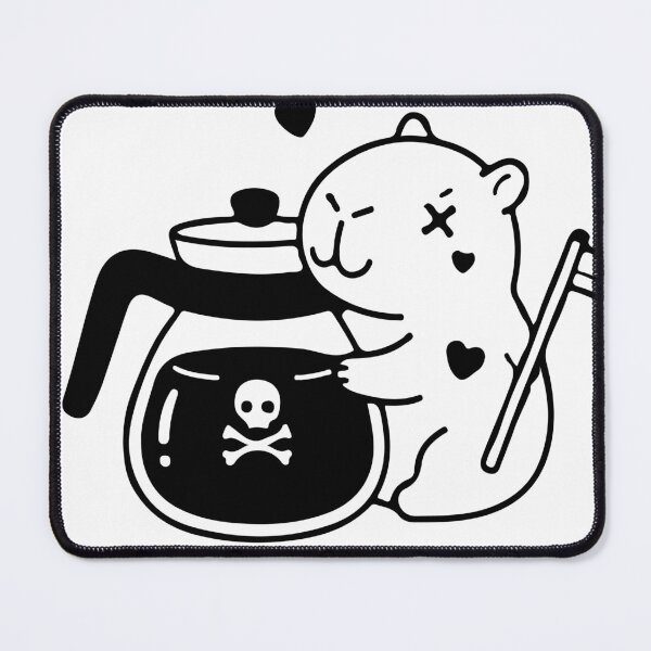 Item preview, Coffee Till Death - Cute Grim Reaper Capybara designed and sold by Brexmore3.