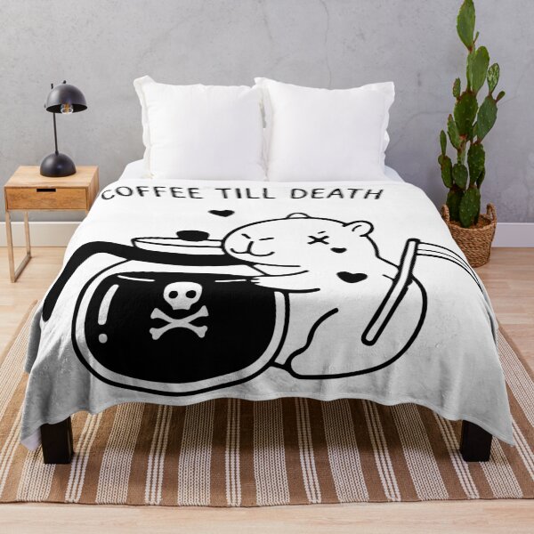 Item preview, Coffee Till Death - Cute Grim Reaper Capybara  designed and sold by Brexmore3.