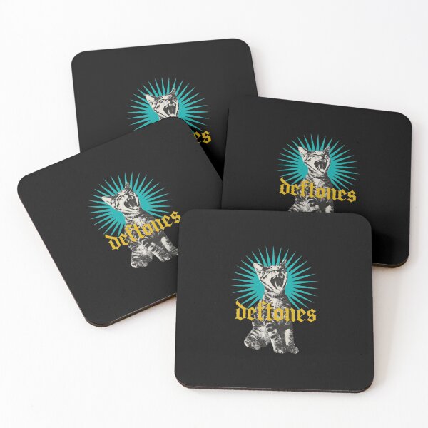 Item preview, Deftoness Yawnings Kittens Teal Sunburst Rock Band designed and sold by EmericHawthorn.