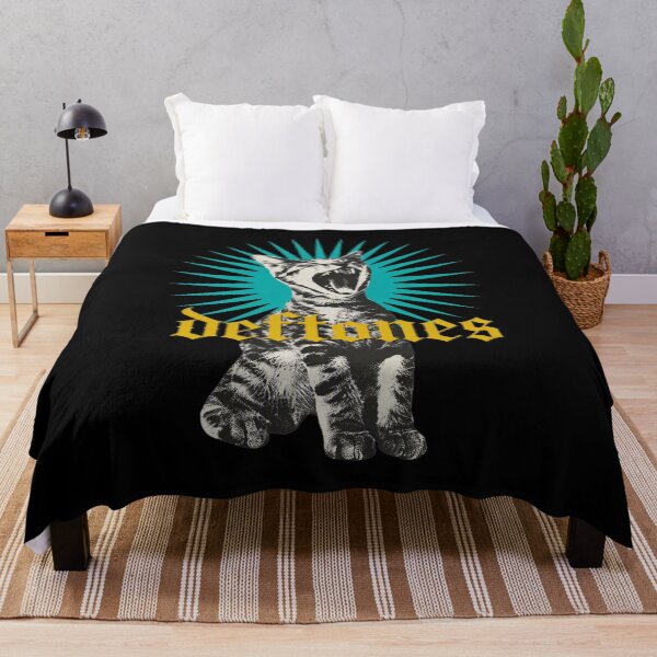 Item preview, Deftoness Yawnings Kittens Teal Sunburst Rock Band designed and sold by EmericHawthorn.