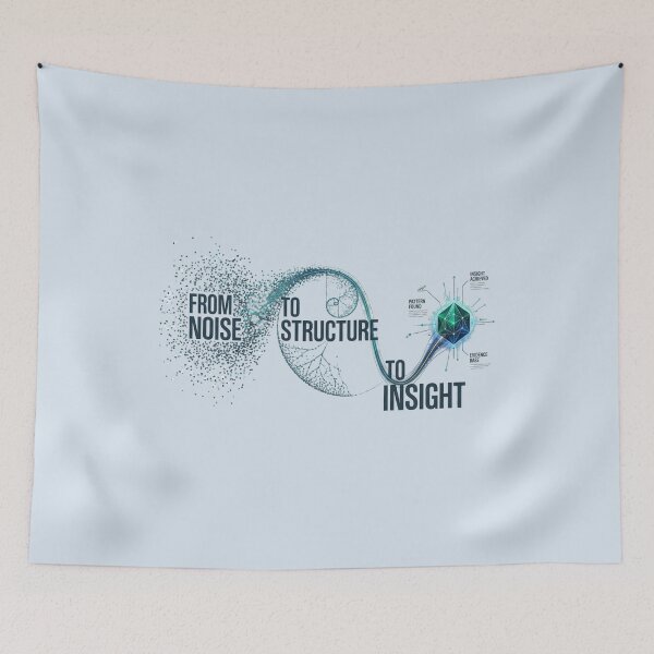 Item preview, Patterns Become Insight Data Science Data Analytics Design designed and sold by Amr Darwish Graphic designer.