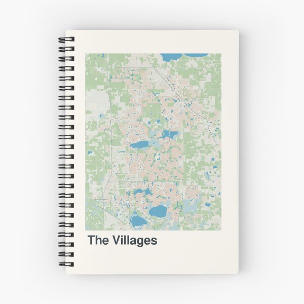 Item preview, The Villages Minimalistic Map Art designed and sold by MapsNerd.