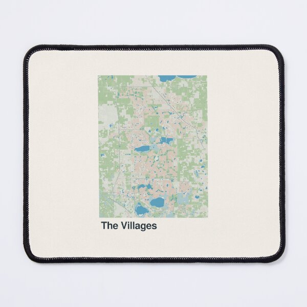 Item preview, The Villages Minimalistic Map Art designed and sold by MapsNerd.