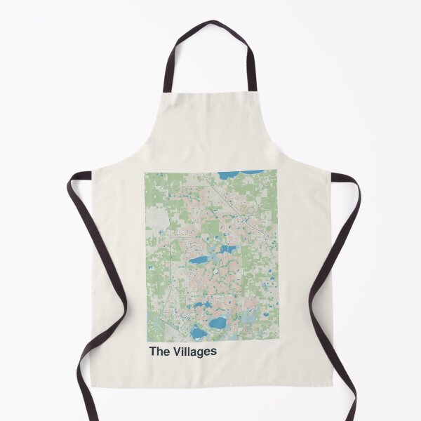 Item preview, The Villages Minimalistic Map Art designed and sold by MapsNerd.