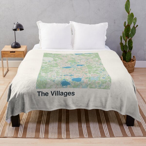 Item preview, The Villages Minimalistic Map Art designed and sold by MapsNerd.