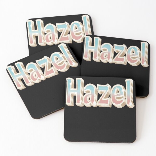 Item preview, Hazel Name in Blue and Coral with a Glam Style designed and sold by AloraDawnEve.
