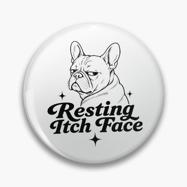 Item preview, Frenchie Resting Itch Face designed and sold by Oddly Casual .
