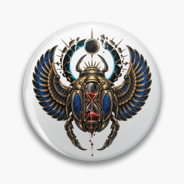 Item preview, Scarab Hourglass Cyber Gothic Egyptian Beetle designed and sold by RAX Mirth Studio.