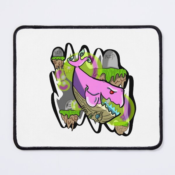 Item preview, Green Ghost Snack Funny Pink Whale Island Art designed and sold by Daxinelilit.