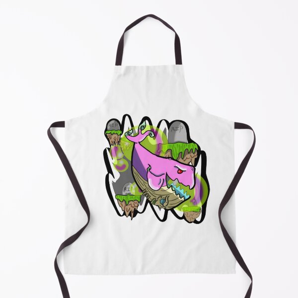 Item preview, Green Ghost Snack Funny Pink Whale Island Art designed and sold by Daxinelilit.