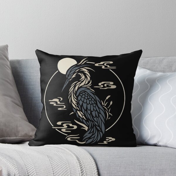 Item preview, Minimalist Oriental Grey Heron designed and sold by MySimpleFlow.