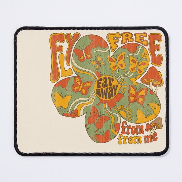 Item preview, Fly Free (Far Away From Me) Sarcastic Retro 70s Flower designed and sold by Shyla Marsare.