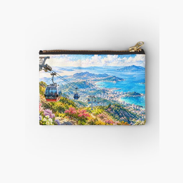 Item preview, Cable Car Coastal Mountain Landscape Painting designed and sold by Mhop2.