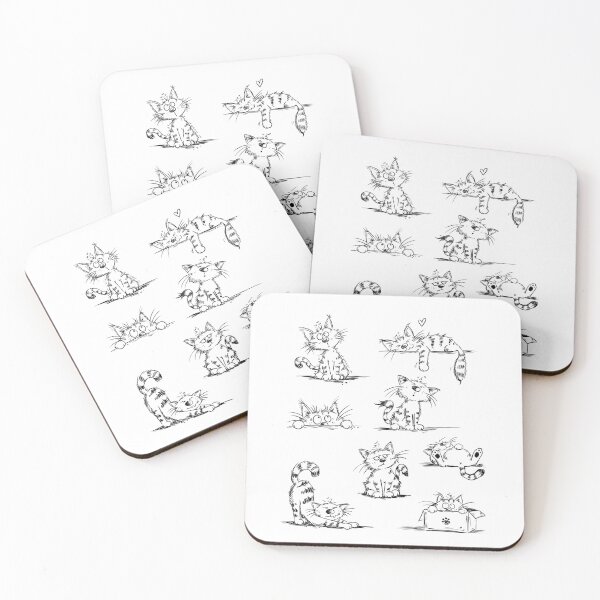 Item preview, Funny Cat Doodles I Quirky Cat Cartoon Collection designed and sold by modartis.