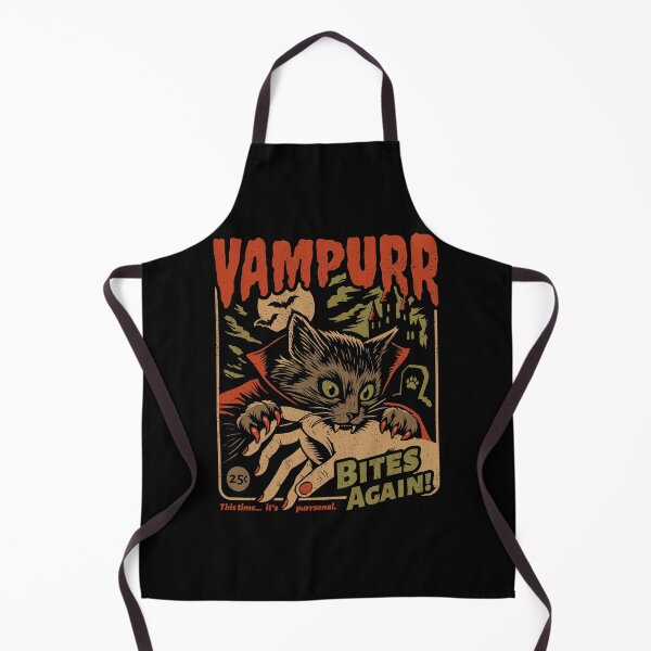 Item preview, Vampurr Bites Again Funny Cat Halloween Retro Horror designed and sold by thefirstbroo.