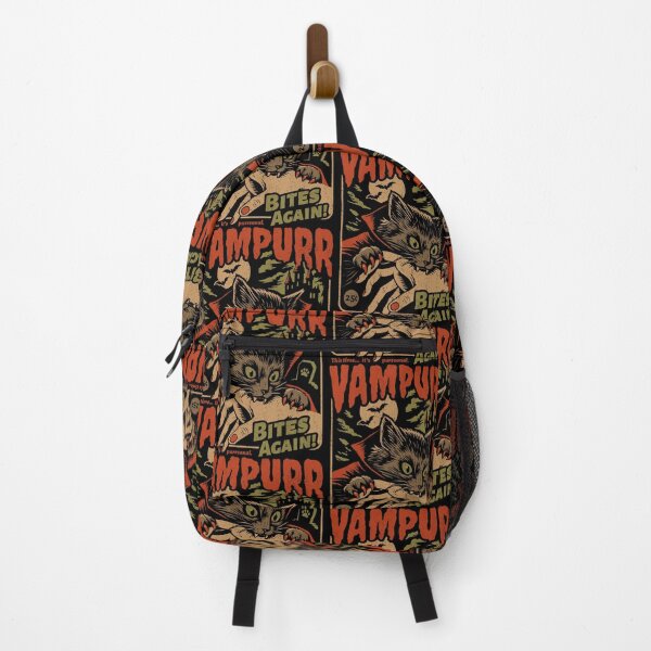 Item preview, Vampurr Bites Again Funny Cat Halloween Retro Horror designed and sold by thefirstbroo.